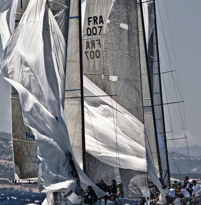 TWINS (FRA) and MASCALZONE LATINO (ITA) - Farr 40 World Championship ©  Rolex/ Kurt Arrigo http://www.regattanews.com